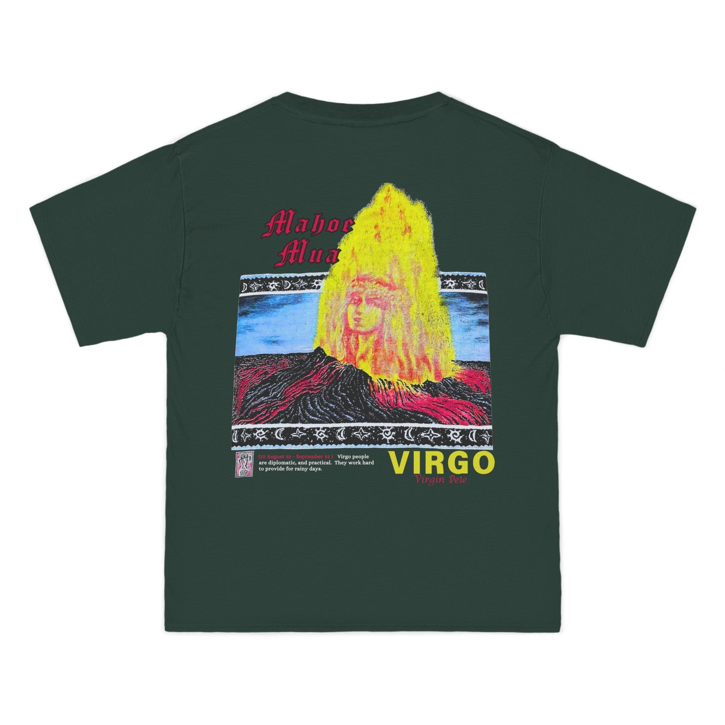 Hawaiian Strength Virgo Mahoe Mua Virgin Pele Vintage Design 90s New Print Beefy-T® Short-Sleeve T-Shirt