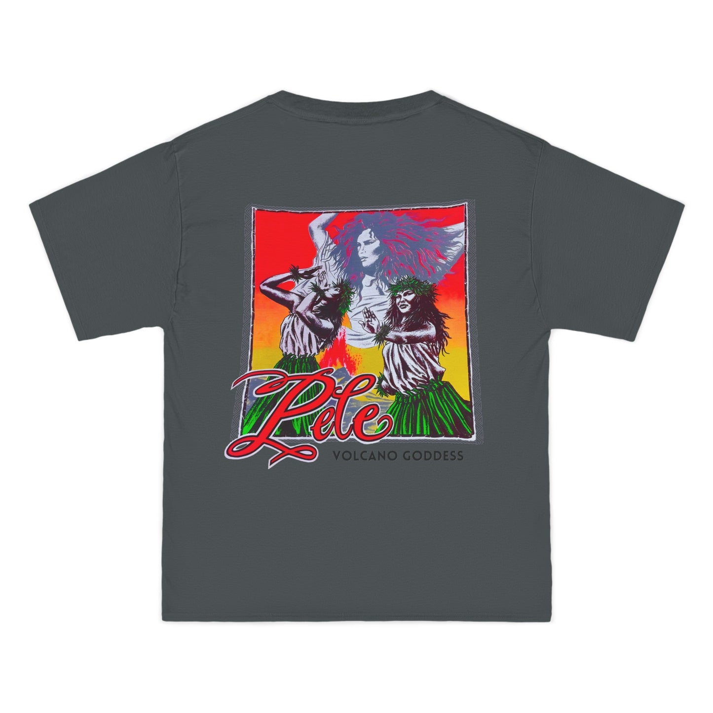 Hawaiian Strength Pele Volcano Goddess Vintage Design 90s New Print Beefy-T® Short-Sleeve T-Shirt