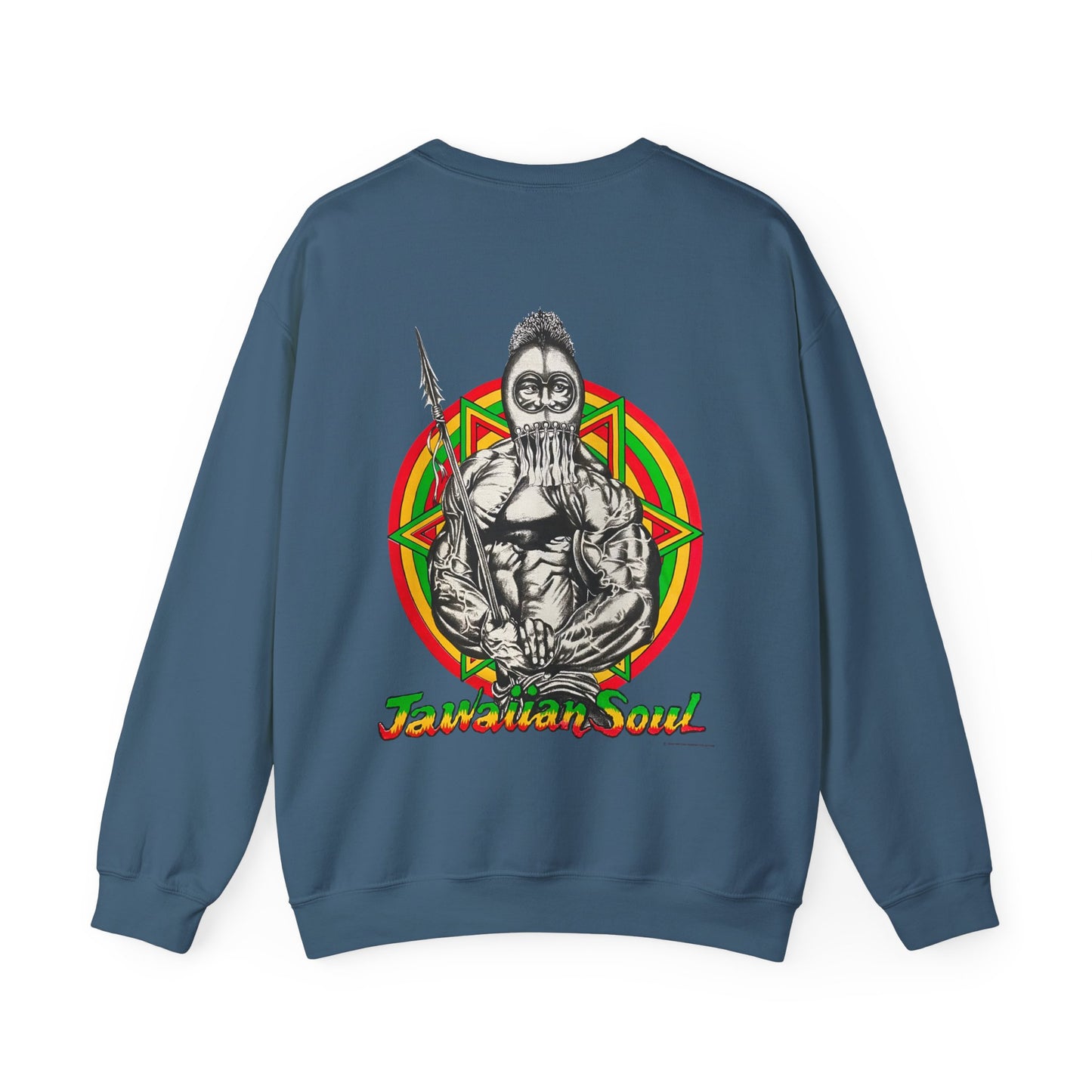 Jawaiian Strength Jawaiian Soul Vintage Design 90s New Print Unisex Heavy Blend™ Crewneck Sweatshirt