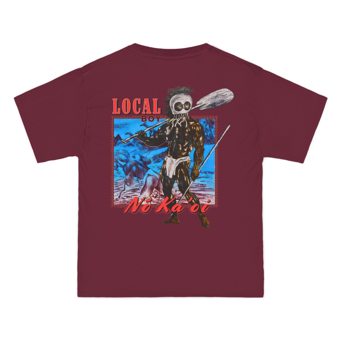 Hawaiian Strength Local Boy No Ka'oi Vintage Design 90s New Print Beefy-T® Short-Sleeve T-Shirt