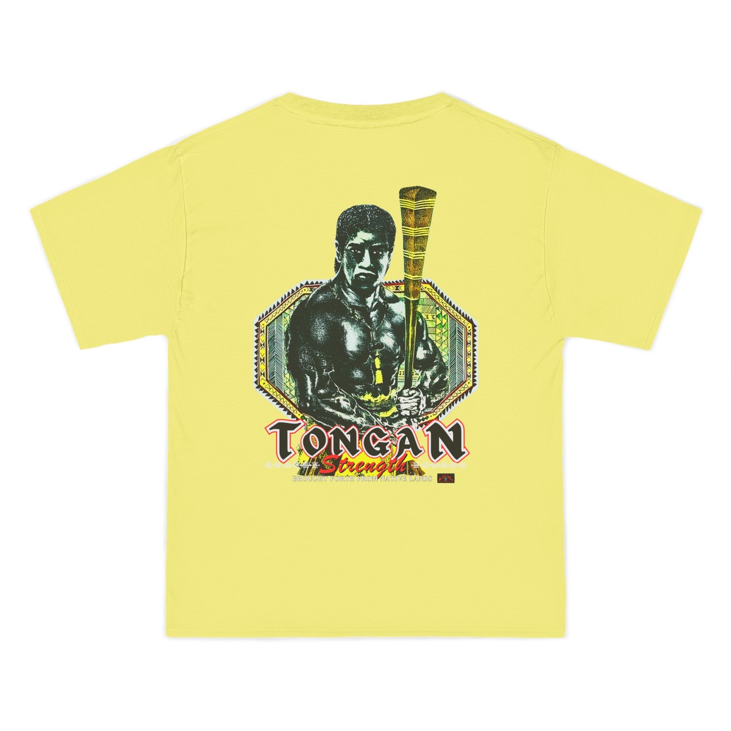 Local Strength Tongan Strength Brought Forth From Native Lands Vintage Design 90s New Print Beefy-T® Short-Sleeve T-Shirt