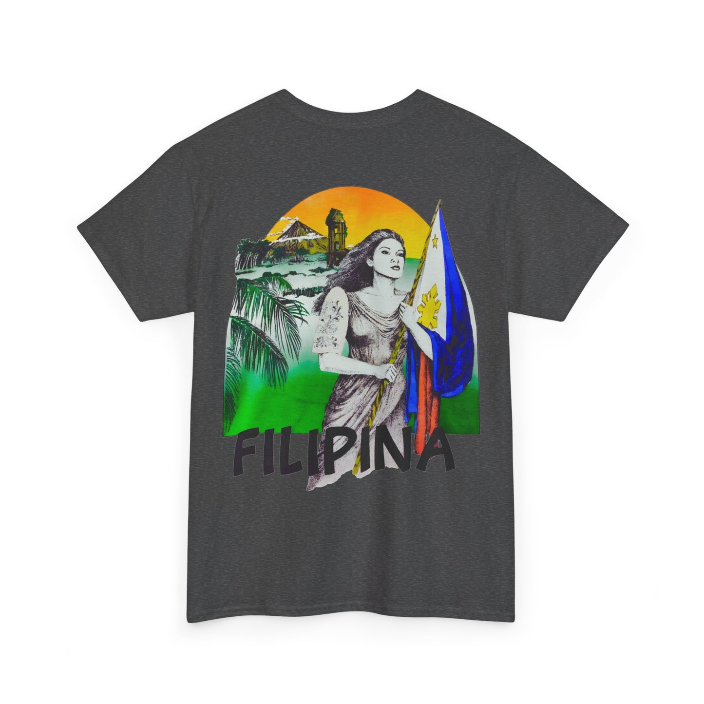 Filipino Strength Filipina Vintage Design 90s New Print Unisex Heavy Cotton Tee