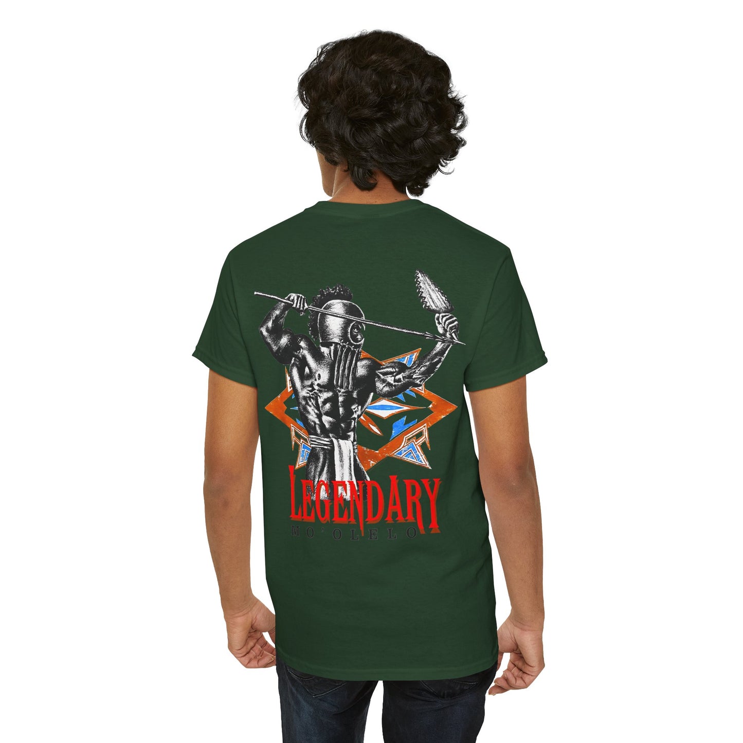 Hawaiian Strength Legendary Mo'olelo Vintage 90s Design New Print Unisex Heavy Cotton Tee
