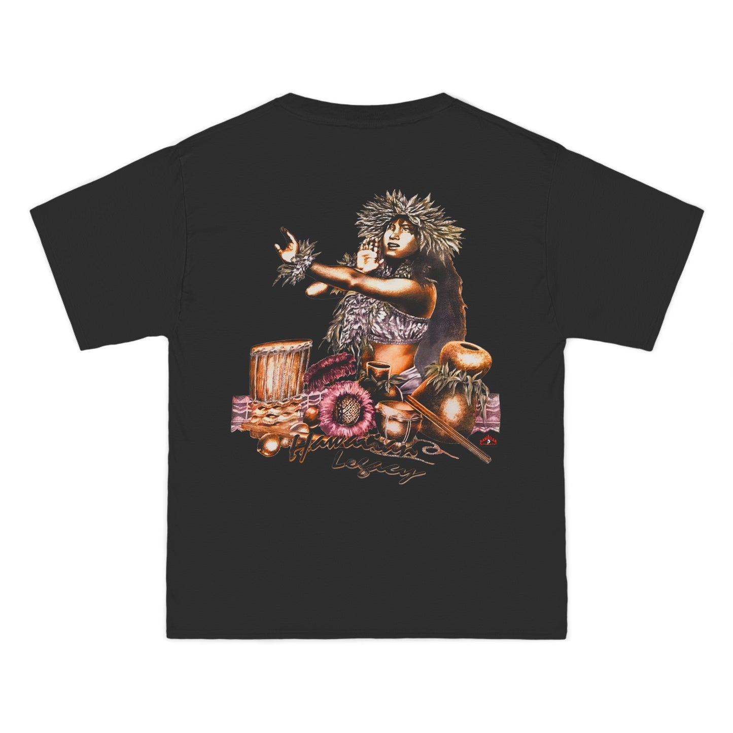 Hawaiian Strength Hawaiian Legacy Vintage Design 90s New Print Beefy-T® Short-Sleeve T-Shirt