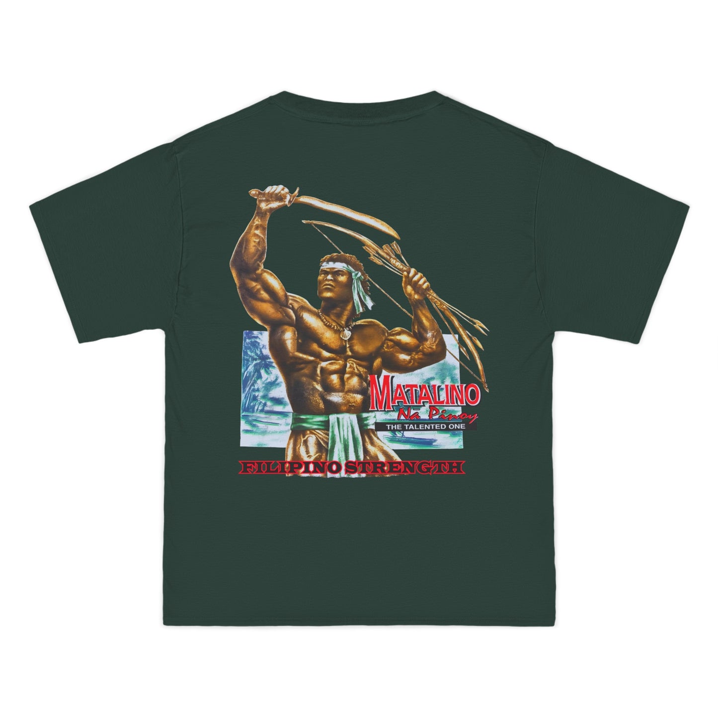 Filipino Strength Matalino Na Pinoy The Talented One Vintage Design 90s New Print Beefy-T® Short-Sleeve T-Shirt