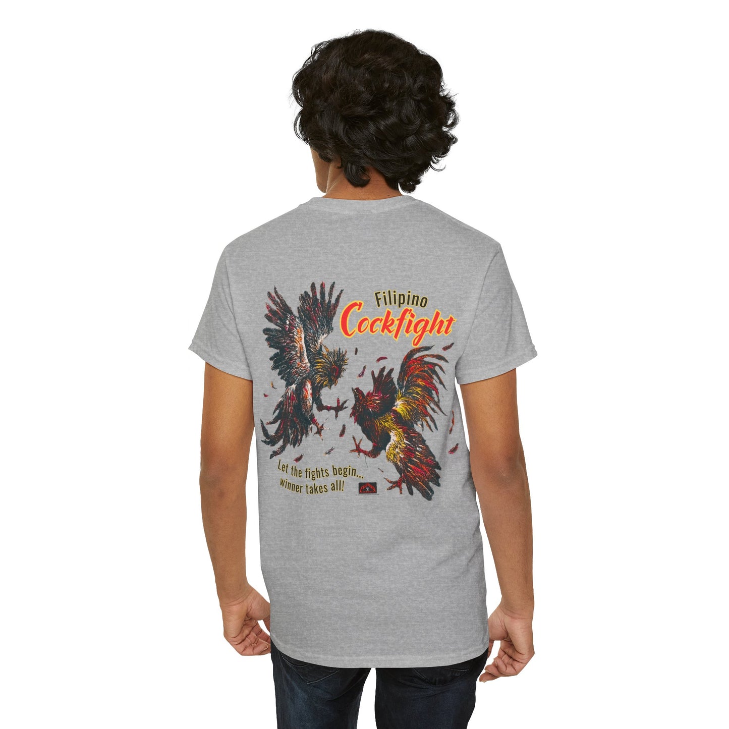 Filipino Strength Filipino Cockfight Vintage Design 90s New Print T-shirt Unisex Heavy Cotton Teetton Tee