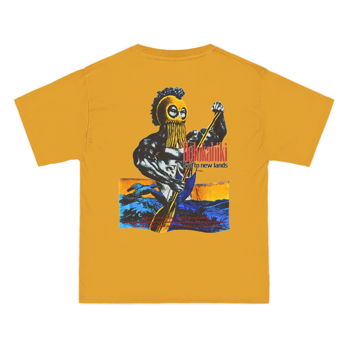 Hawaiian Strength Holokahiki Sail to New Lands Vintage Design 90s New Print Beefy-T® Short-Sleeve T-Shirt