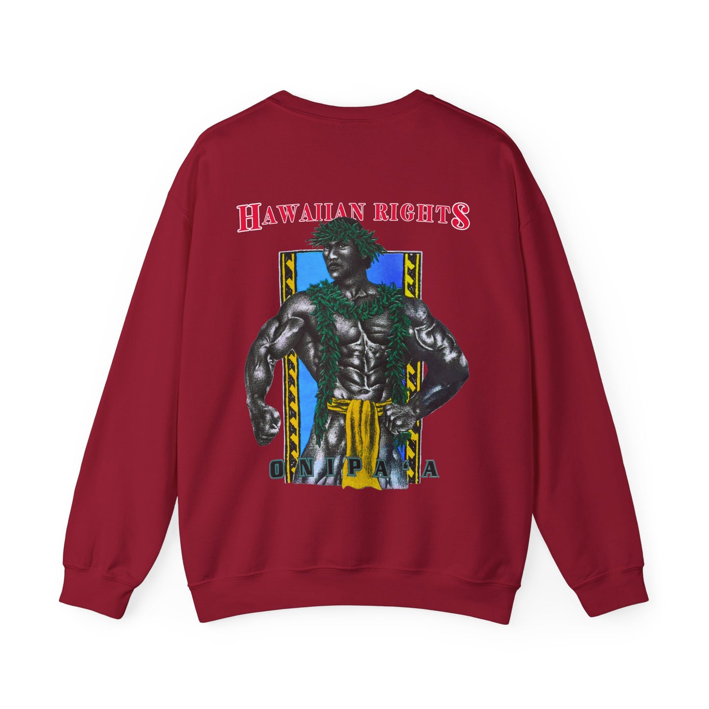 Hawaiian Strength Onipa’a Hawaiian Rights Vintage Design 90s New Print Unisex Heavy Blend™ Crewneck Sweatshirt