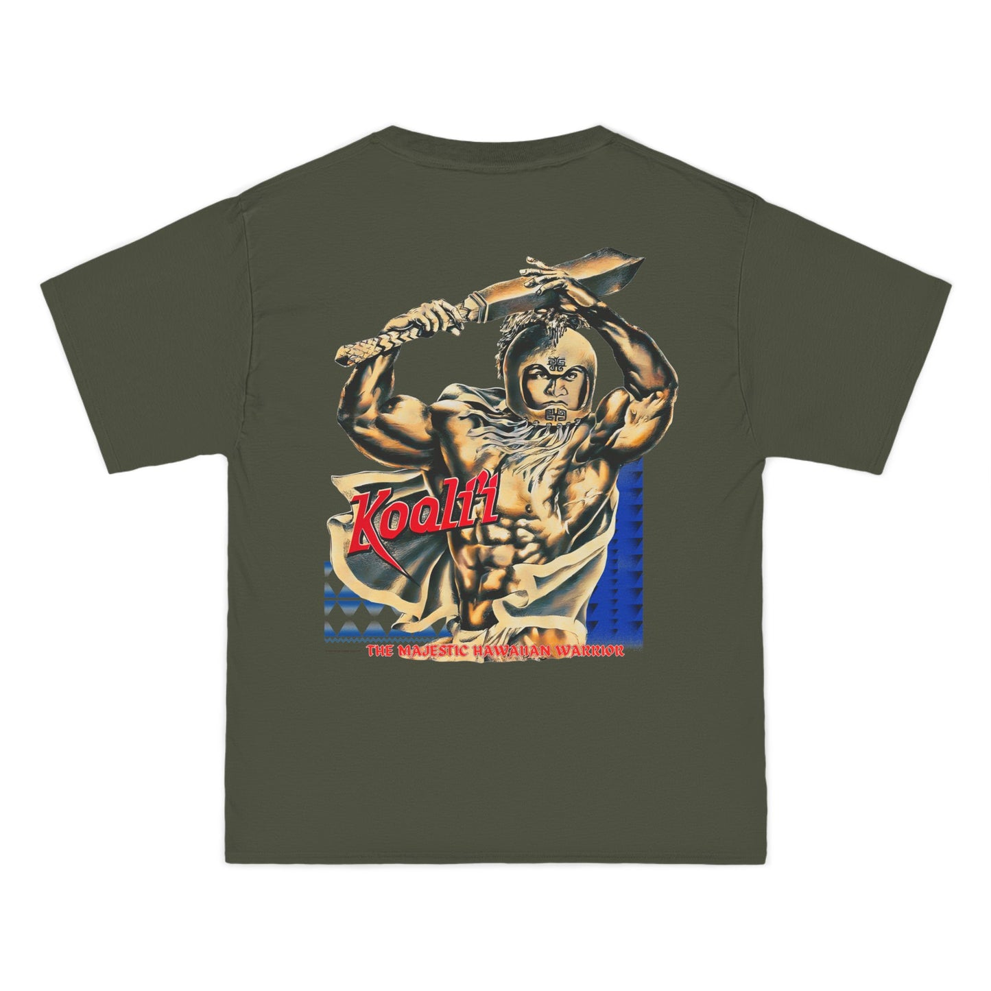 Hawaiian Strength Koali'i The Majestic Hawaiian Warrior Vintage Design 90s New Print Beefy-T® Short-Sleeve T-Shirt