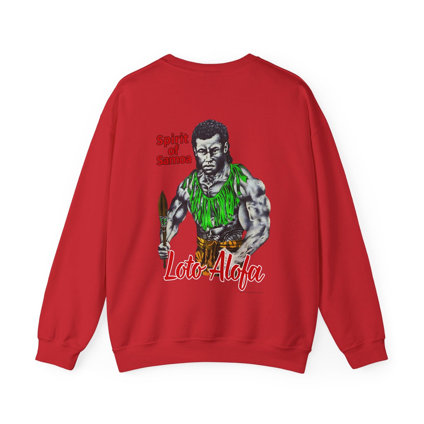 Samoan Strength Spirit of Samoa Loto Alofa Vintage Design 90s New Print Unisex Heavy Blend™ Crewneck Sweatshirt