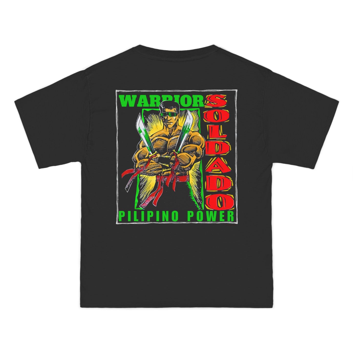 Filipino Strength Soldado Warrior Pilipino Power Vintage Design 90s New Print Beefy-T® Short-Sleeve T-Shirt