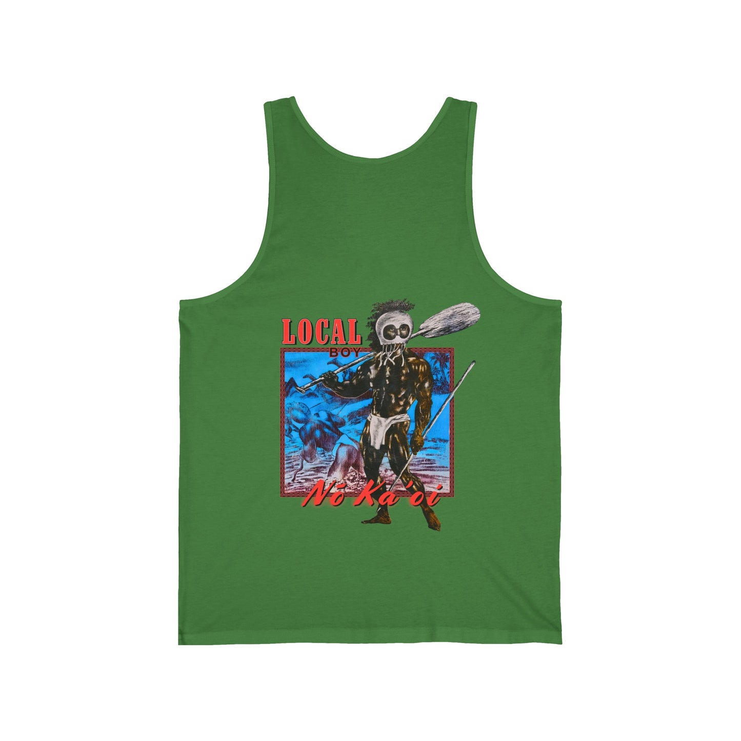 Hawaiian Strength Local Boy No Ka'oi Vintage Design 90s New Print Unisex Jersey Tank