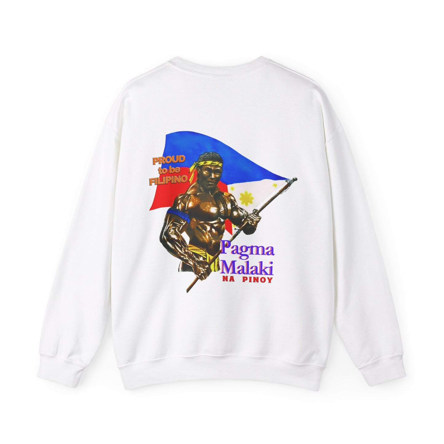 Filipino Strength Proud to be Filipino Pagma Malaki Na Pinoy Vintage Design 90s New Print Unisex Heavy Blend™ Crewneck Sweatshirt