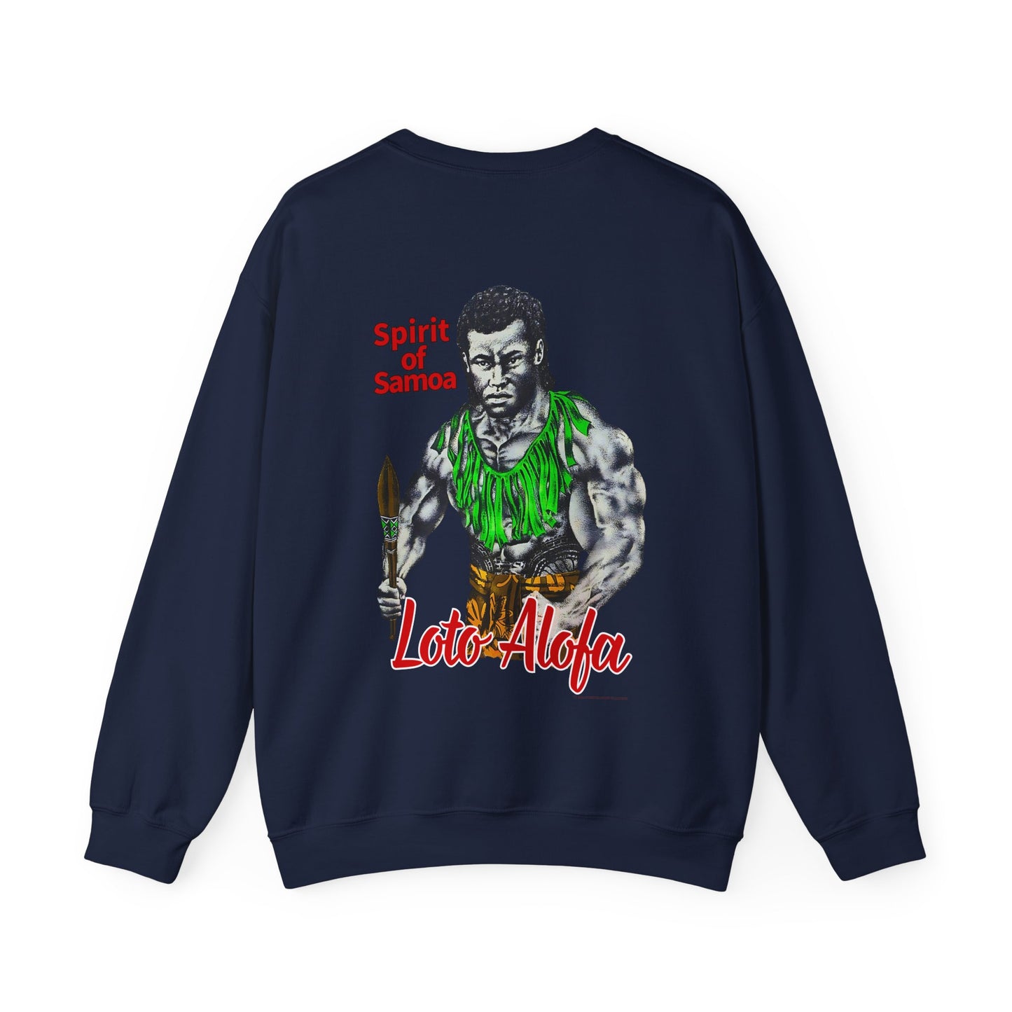 Samoan Strength Spirit of Samoa Loto Alofa Vintage Design 90s New Print Unisex Heavy Blend™ Crewneck Sweatshirt