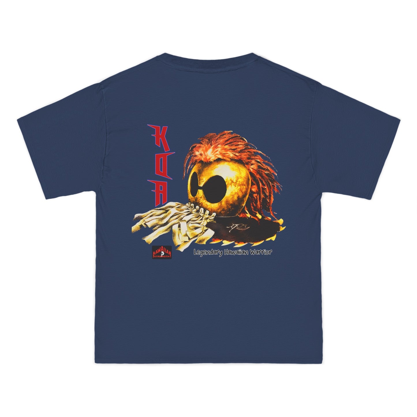 Hawaiian Strength Koa Legendary Hawaiian Warrior Vintage Design 90s New Print Beefy-T® Short-Sleeve T-Shirt