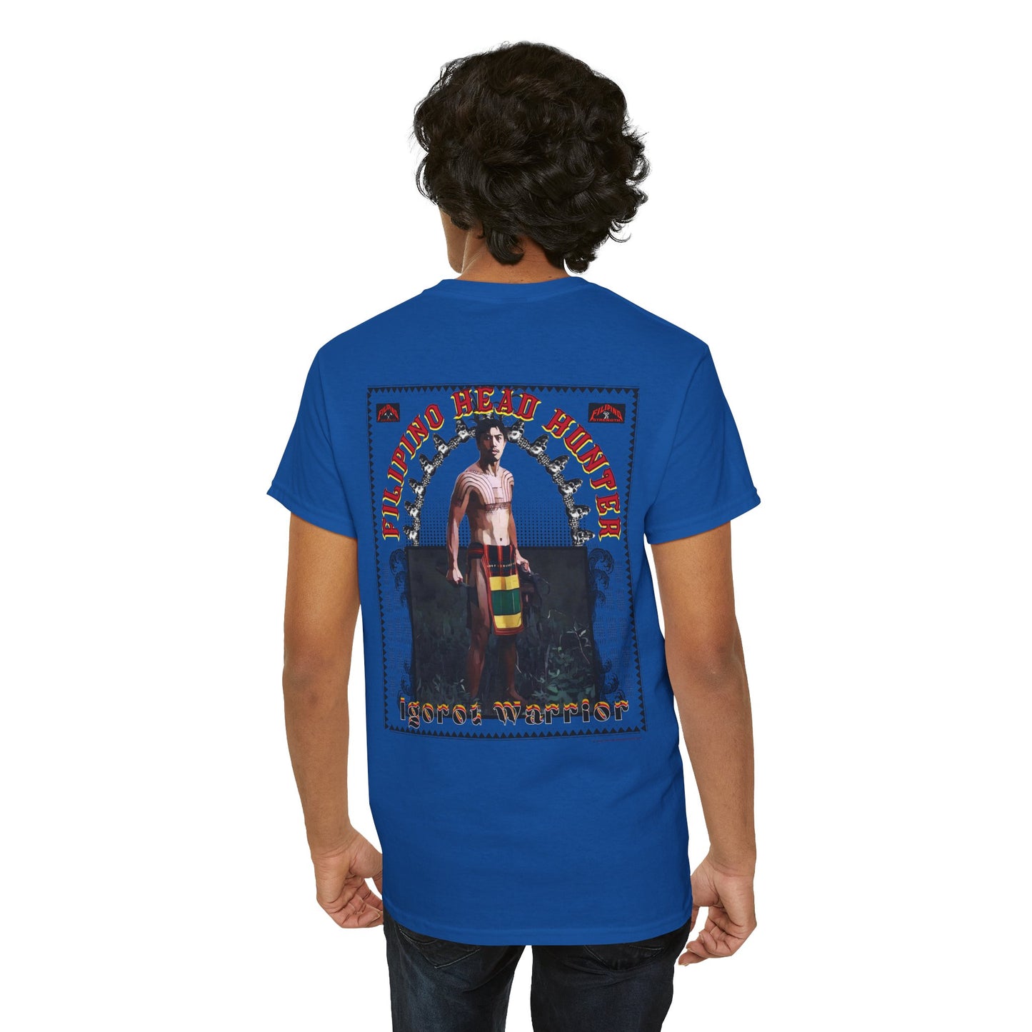 Filipino Strength Filipino Headhunter Igorot Warrior Unisex Heavy Cotton Tee