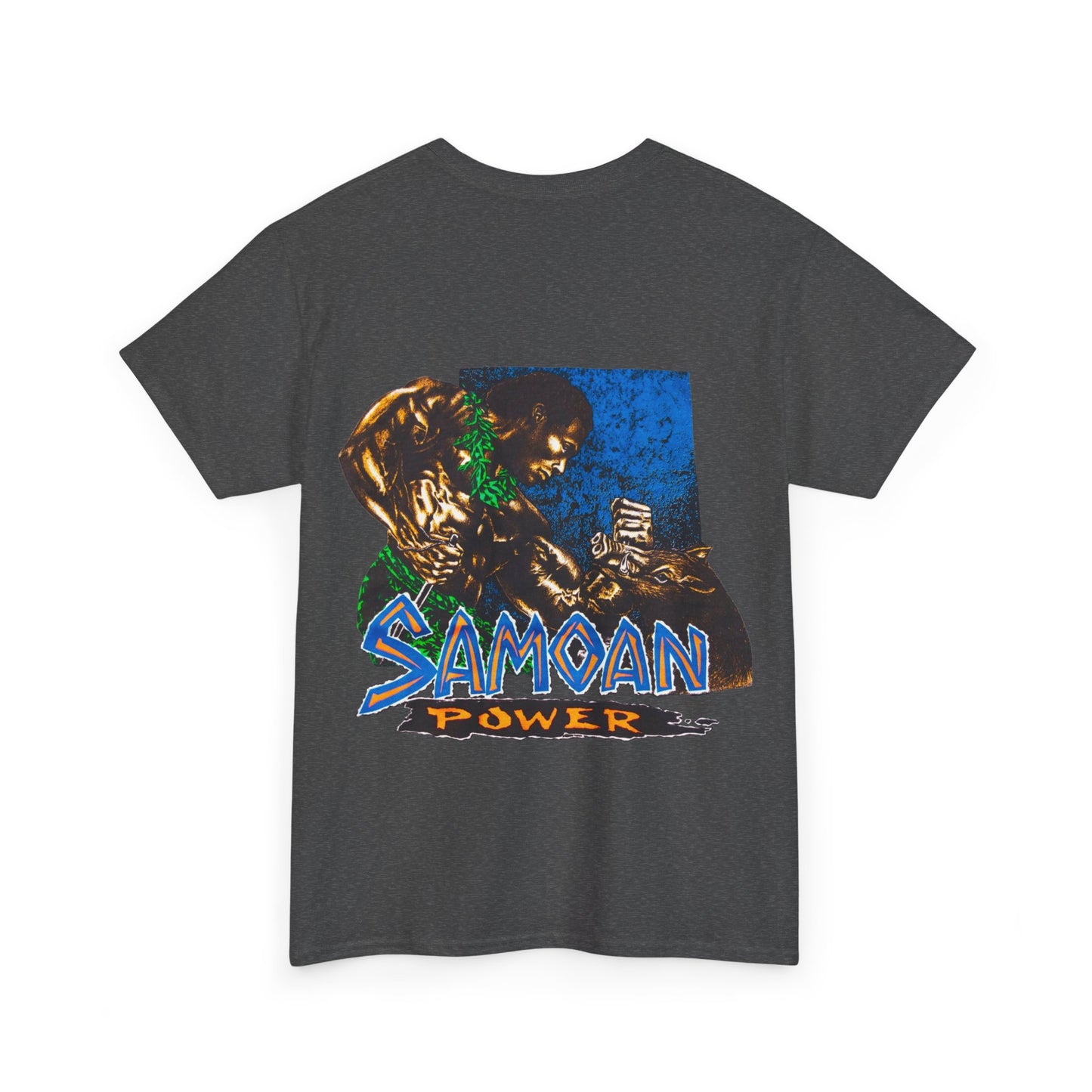 Samoan Strength Samoan Power Shirt Vintage Design 90s New Print T-shirt Unisex Heavy Cotton Tee