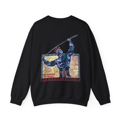 Hawaiian Strength The Champions of the Land Ka Pukaua Ahi Ka Nana Vintage Design 90s New Print Unisex Heavy Blend™ Crewneck Sweatshirt