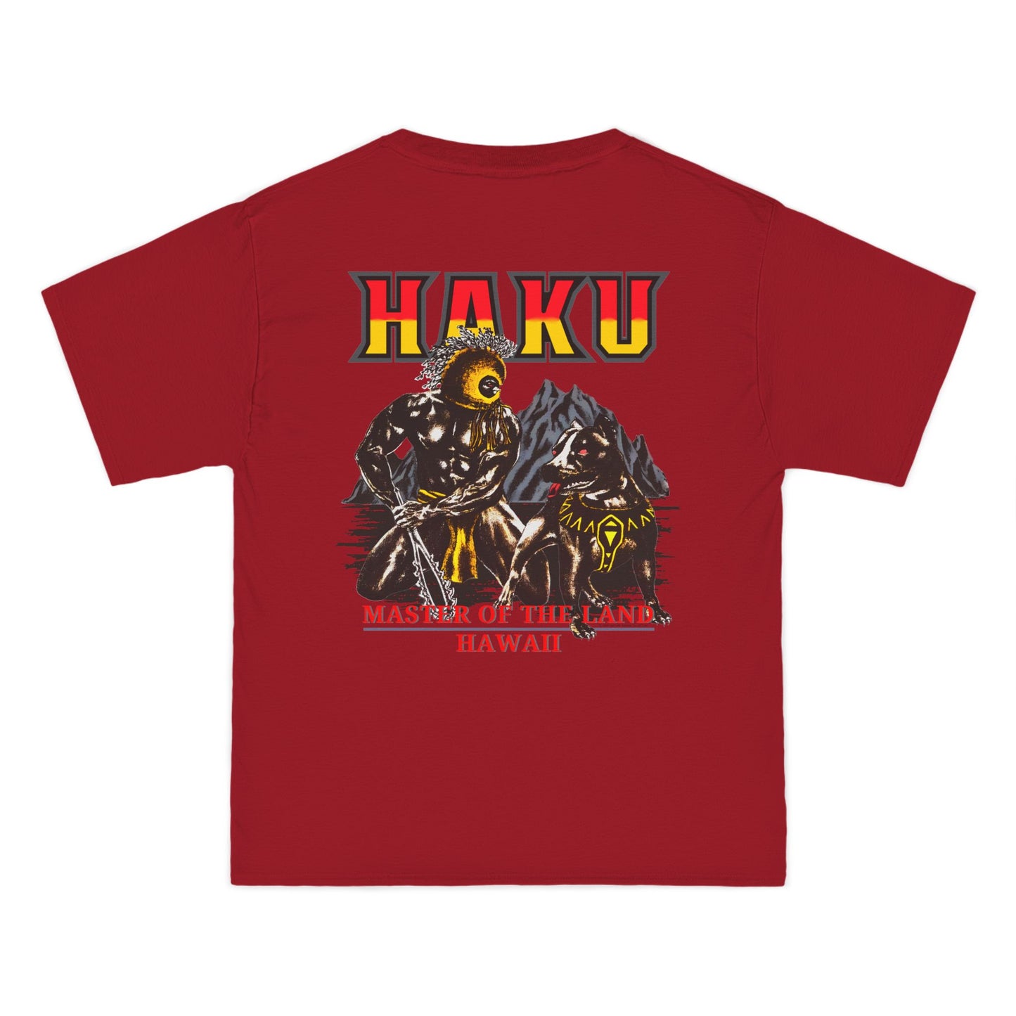 Hawaiian Strength Haku Master of the Land Hawaii Vintage Design 90s New Print Beefy-T®  Short-Sleeve T-Shirt