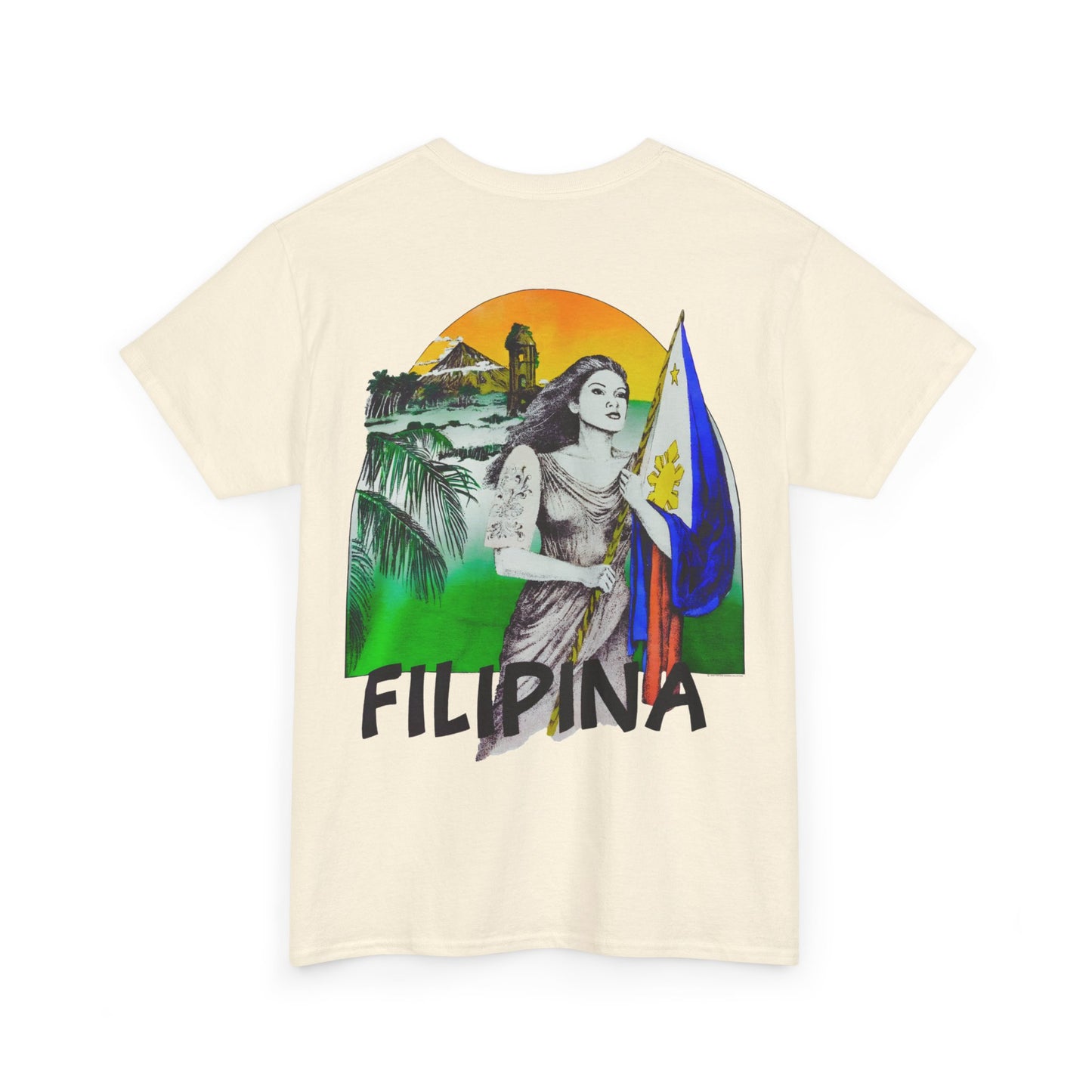 Filipino Strength Filipina Vintage Design 90s New Print Unisex Heavy Cotton Tee