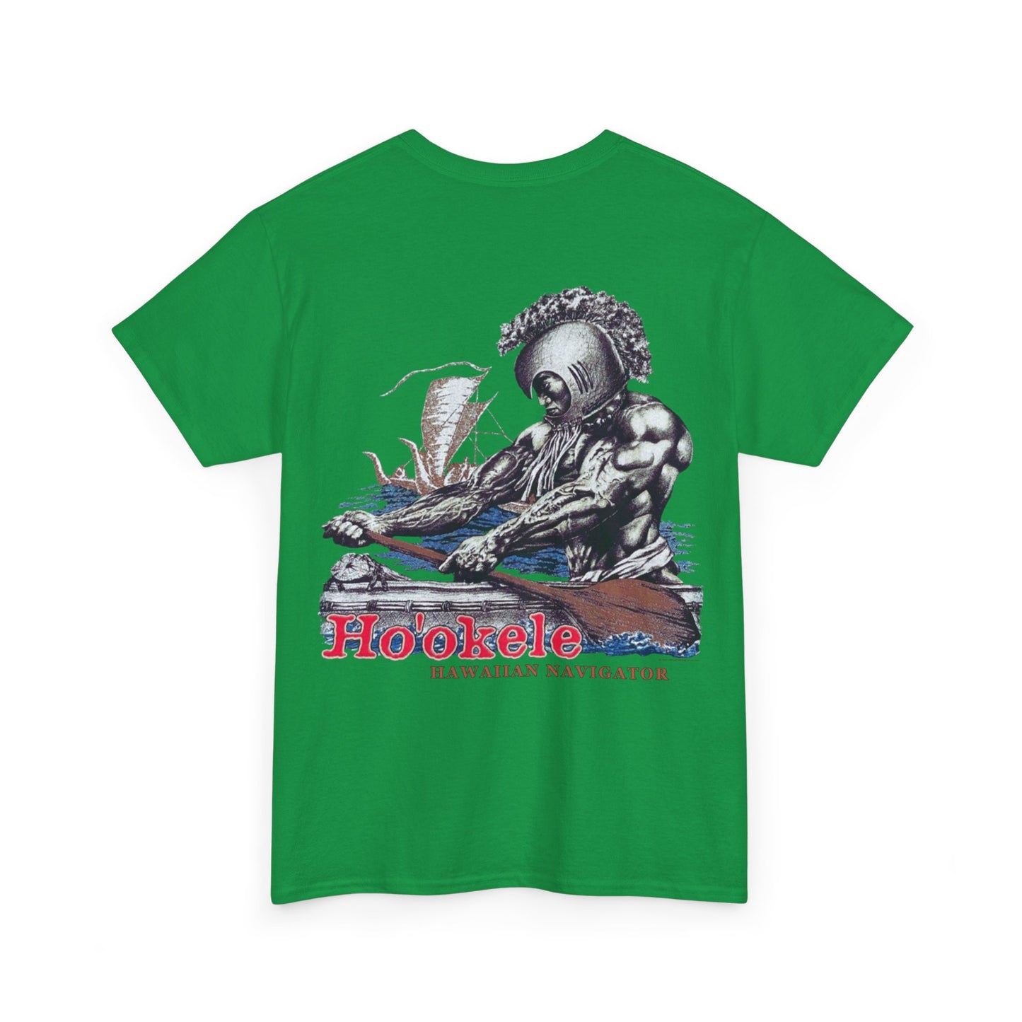 Hawaiian Strength Ho'okele Hawaiian Navigator Vintage Design 90s New Print T-shirt Unisex Heavy Cotton Tee