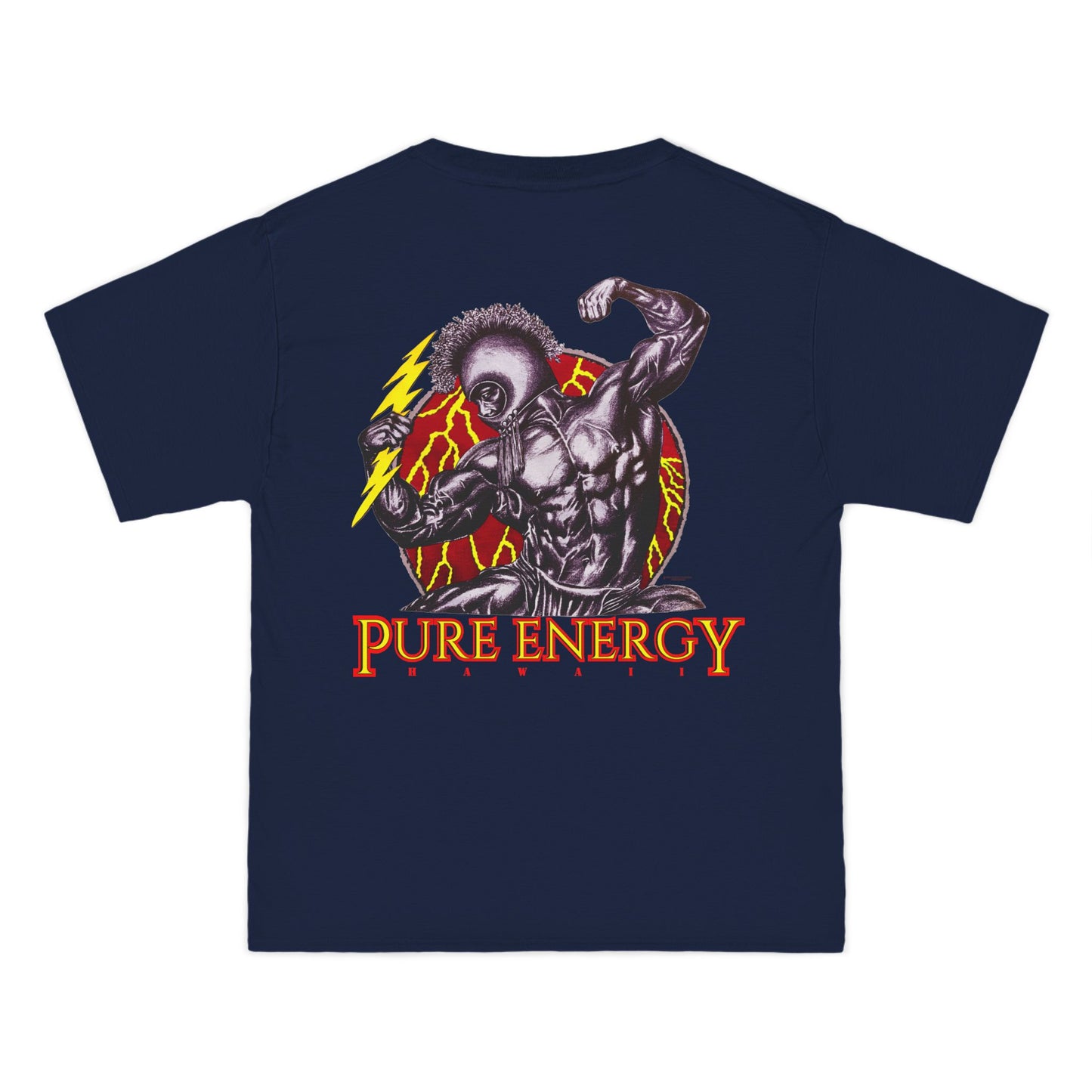 Hawaiian Strength Pure Energy Hawaii Vintage Design 90s New Print Beefy-T®  Short-Sleeve T-Shirt