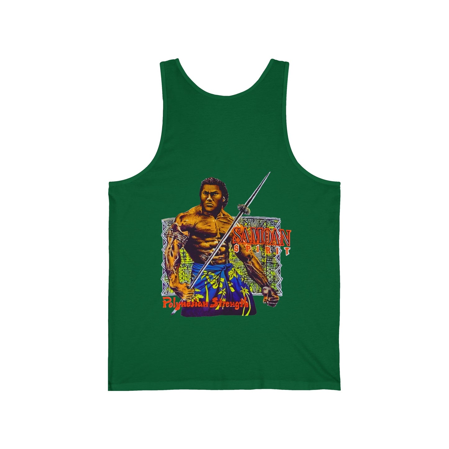 Samoan Strength Samoan Spirit Polynesian Strength Vintage Design 90s New Print Unisex Jersey Tank