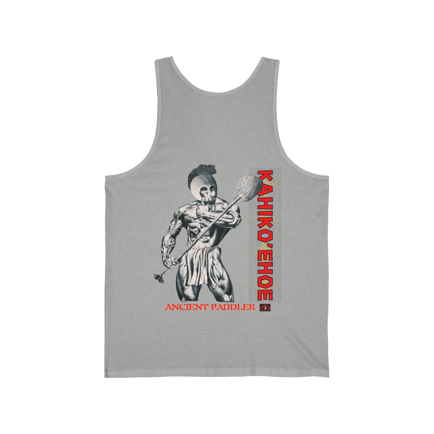 Hawaiian Strength Ancient Paddler Kahiko'ehoe Vintage Design 90s New Print Unisex Jersey Tank