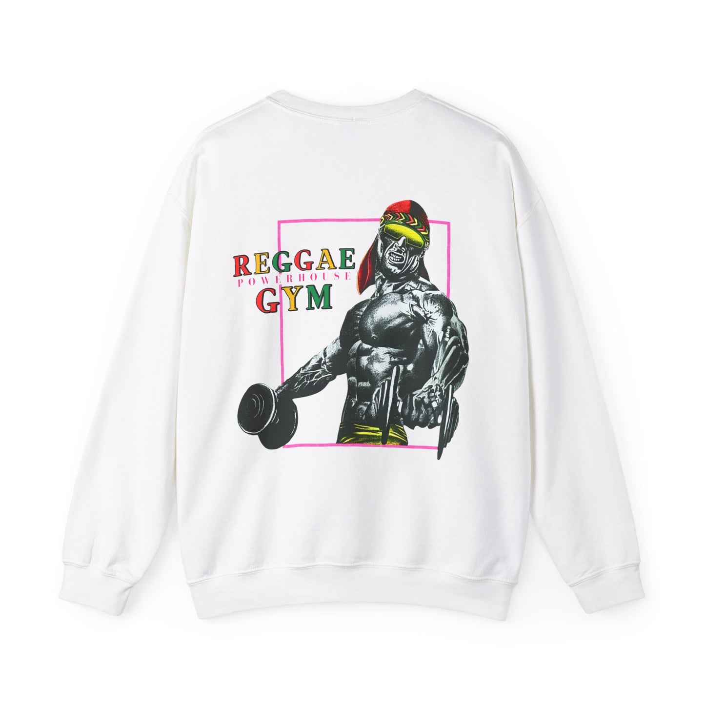 Jawaiian Strength Reggae Powerhouse Gym Vintage Design 90s New Print Unisex Heavy Blend™ Crewneck Sweatshirt