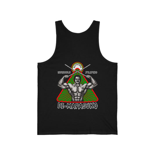 Filipino Strength Invincible Filipino Estocada Unisex Jersey Tank