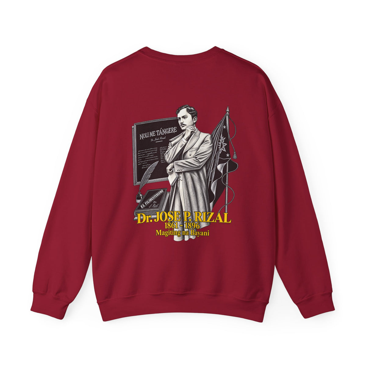 Filipino Strength Dr Jose Rizal Magiting na Bayani Unisex Heavy Blend™ Crewneck Sweatshirt