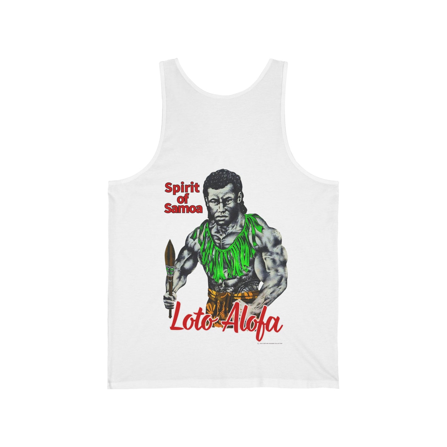 Samoan Strength Spirit of Samoa Loto Alofa Vintage Design 90s New Print Unisex Jersey Tank