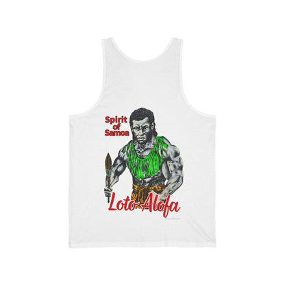 Samoan Strength Spirit of Samoa Loto Alofa Vintage Design 90s New Print Unisex Jersey Tank