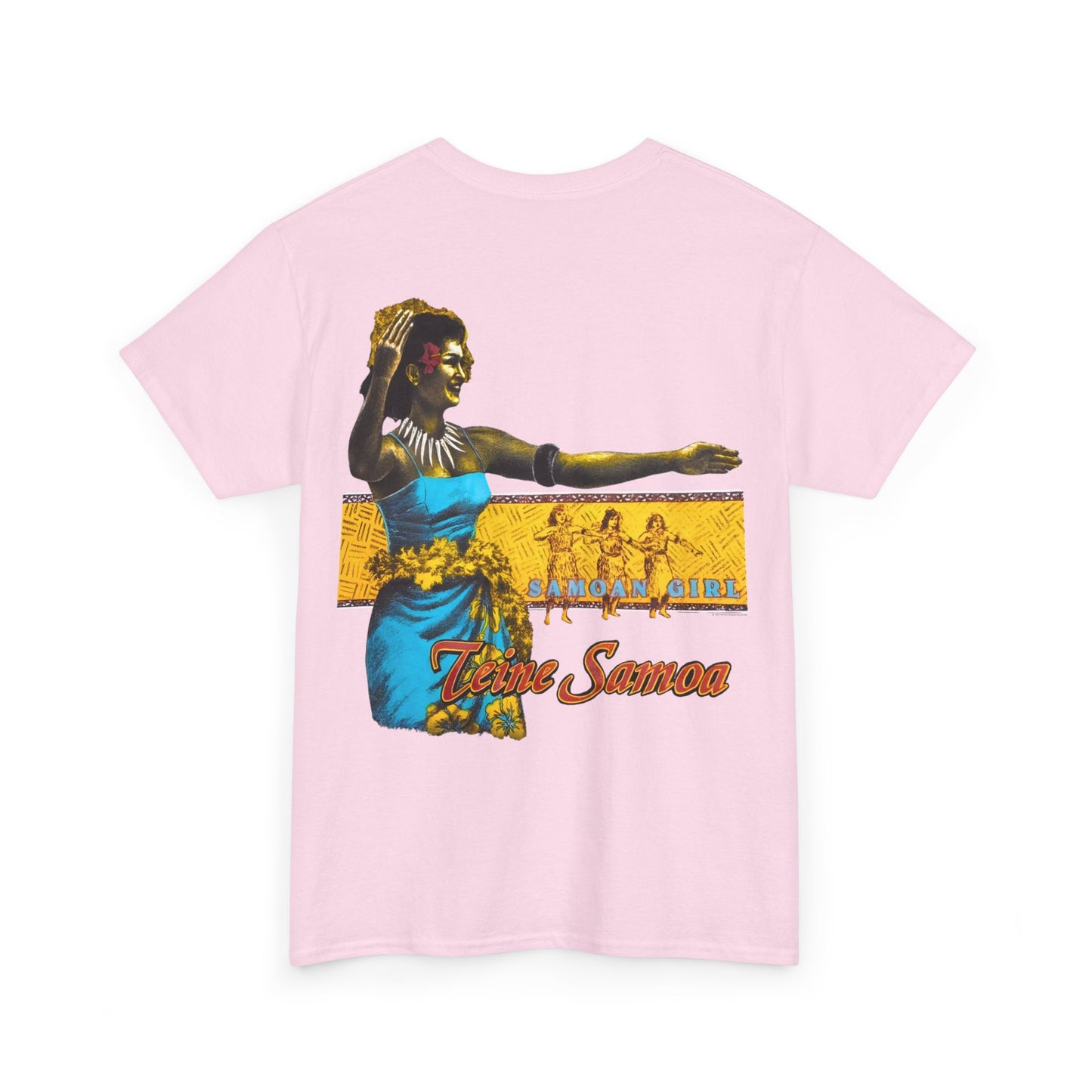 Samoan Strength Samoan Girl Teine Samoa Shirt Vintage Design 90s New Print T-shirt Unisex Heavy Cotton Tee