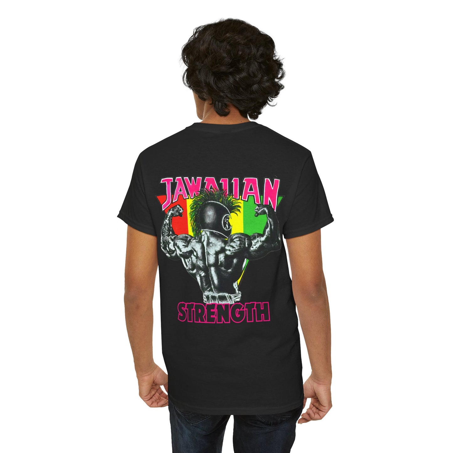 Jawaiian Strength Jawaiian Strenght Vintage Design 90s New Print T-shirt Unisex Heavy Cotton Tee