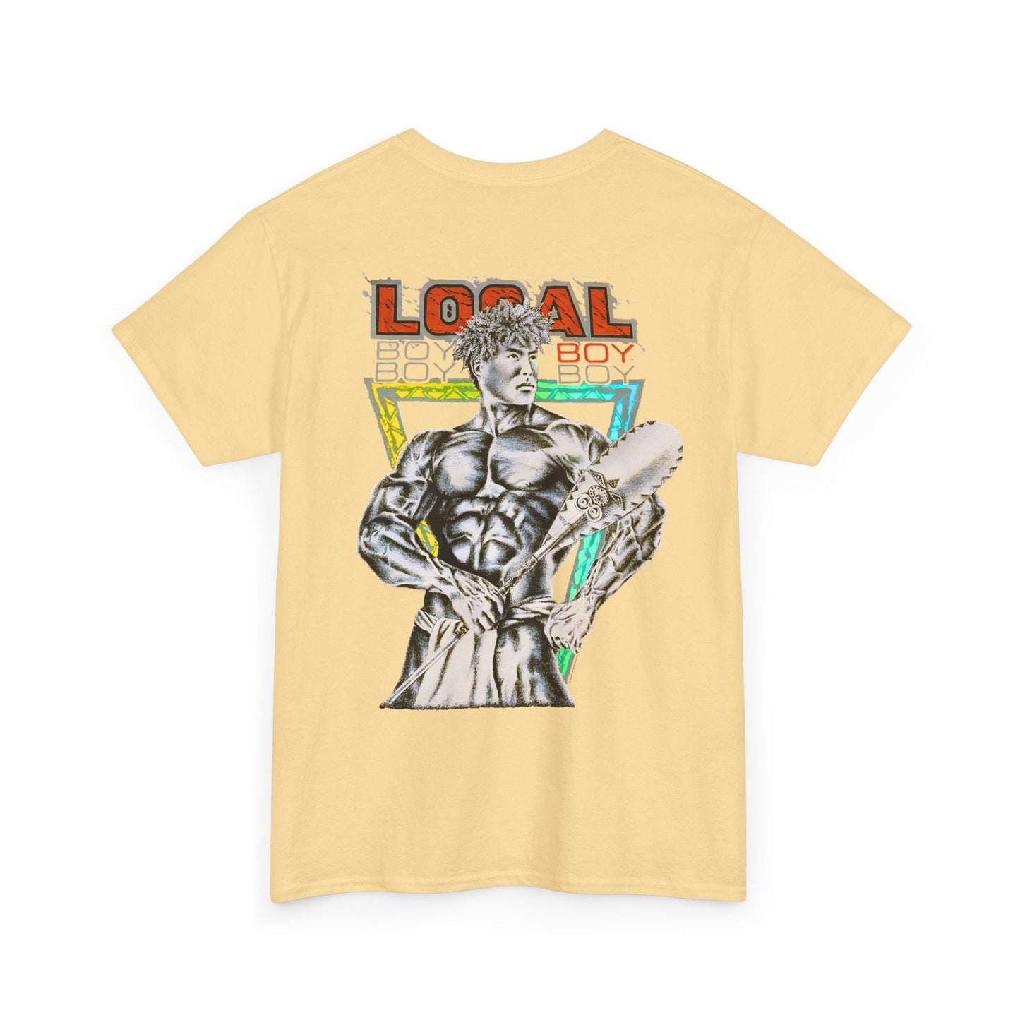 Hawaiian Strength Local Boy Vintage Design 90s New Print T-shirt Unisex Heavy Cotton Tee