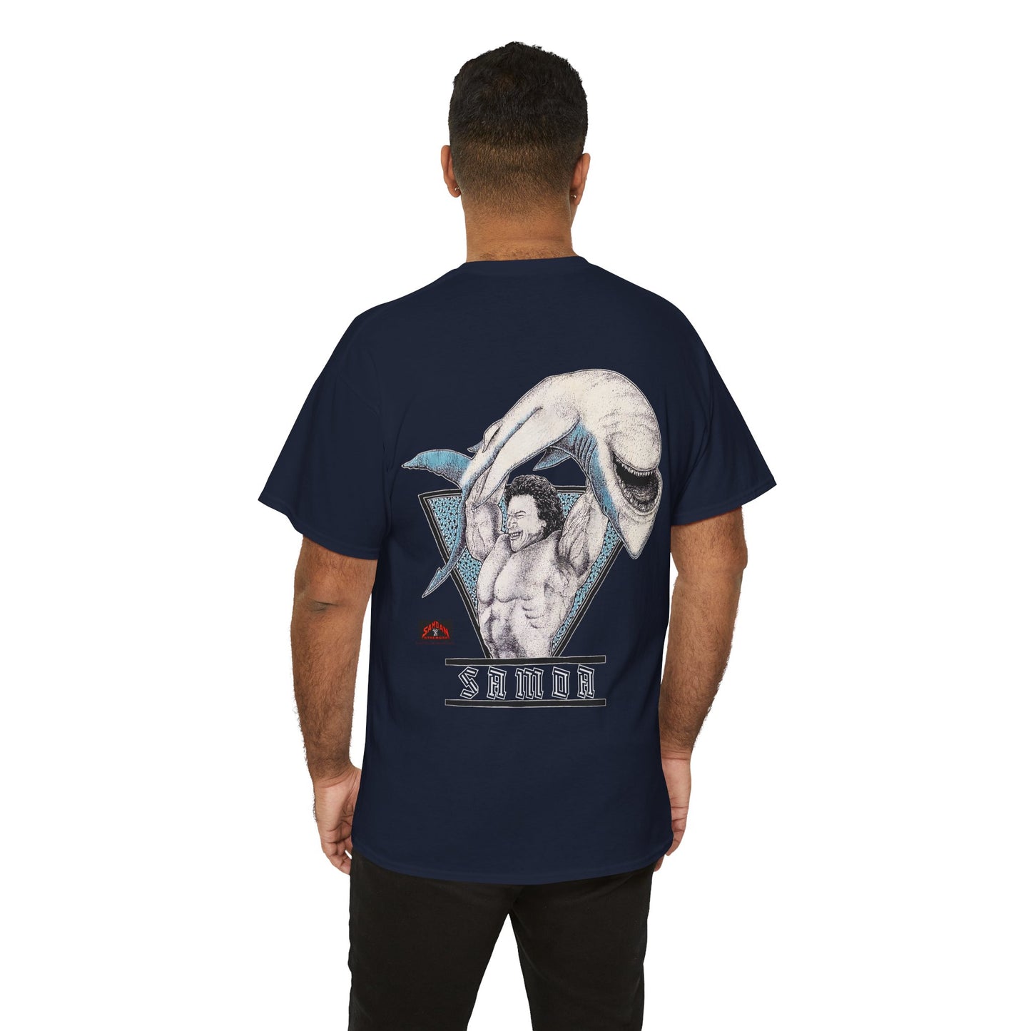 Samoan Strength Samoa Vintage 90s Design New Print Unisex Heavy Cotton Tee