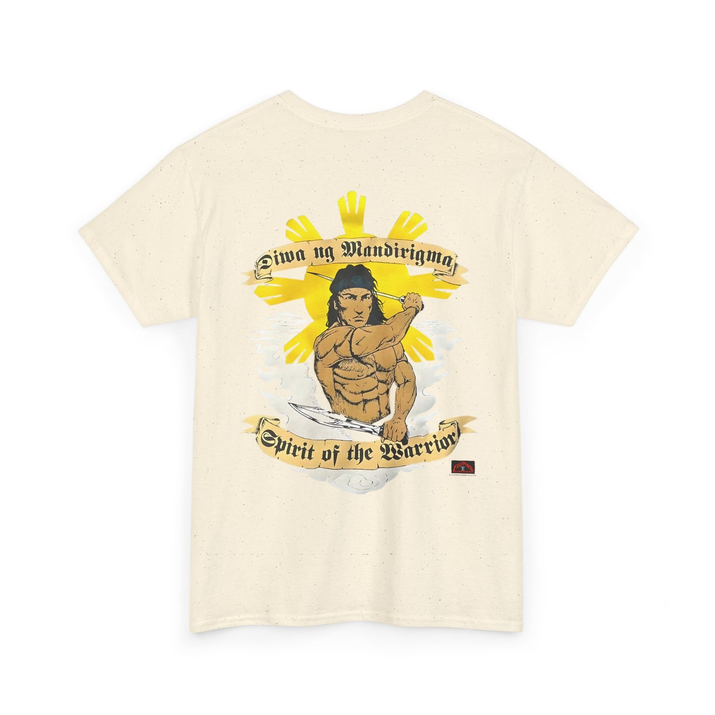 Filipino Strength Spirit of the Warrior Diwa ng Mandirigma Vintage Design 90s New Print Unisex Heavy Cotton Tee
