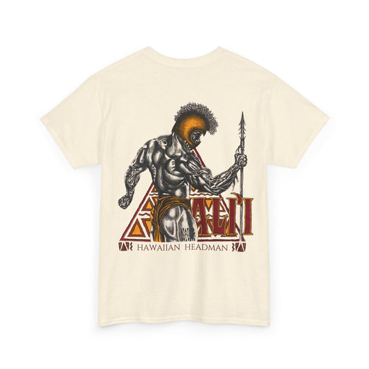 Hawaiian Strength Ali'i Hawaiian Headman Vintage Design 90s New Print Unisex Heavy Cotton Tee