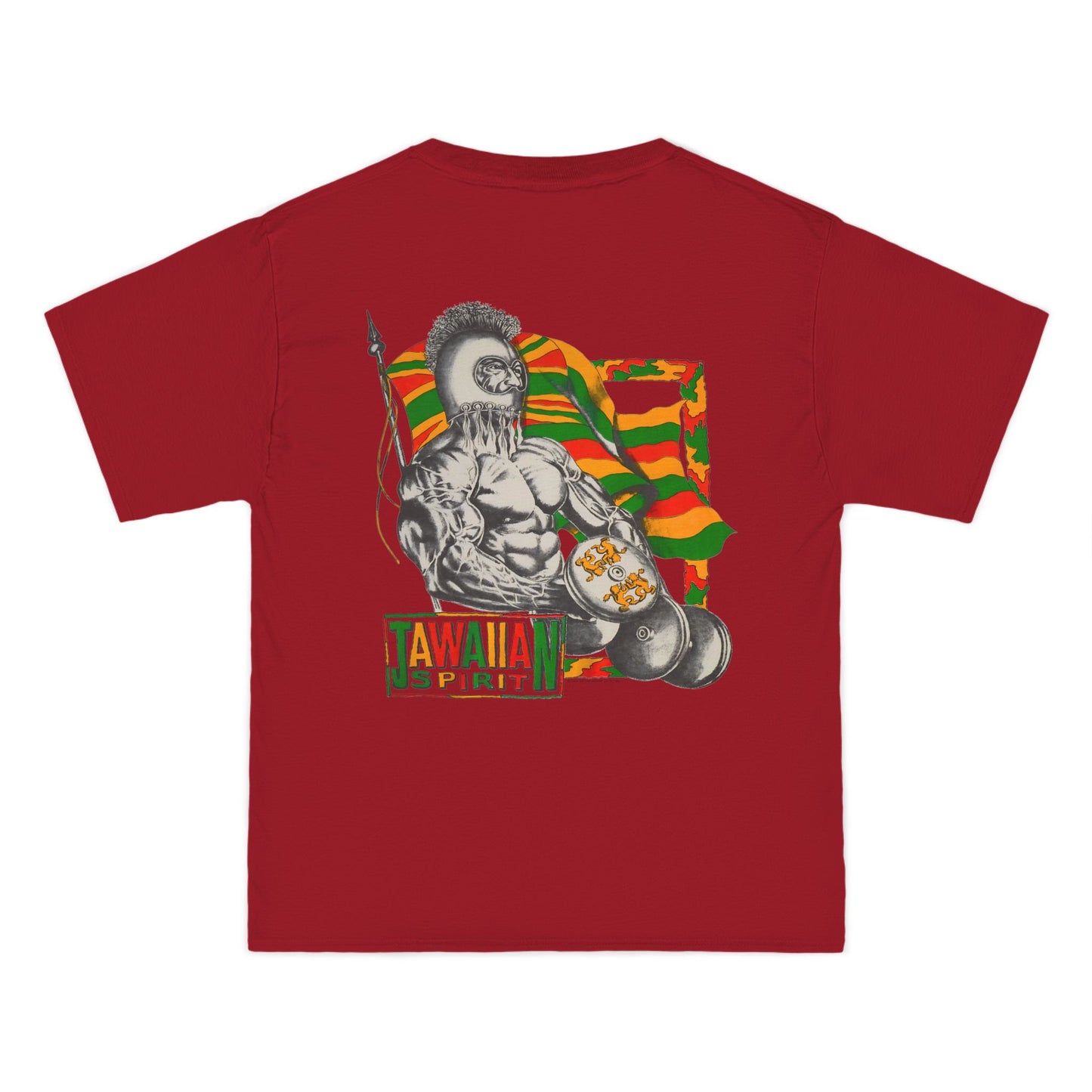 Jawaiian Strength Jawaiian Spirit Vintage Design 90s New Print Beefy-T®  Short-Sleeve T-Shirt