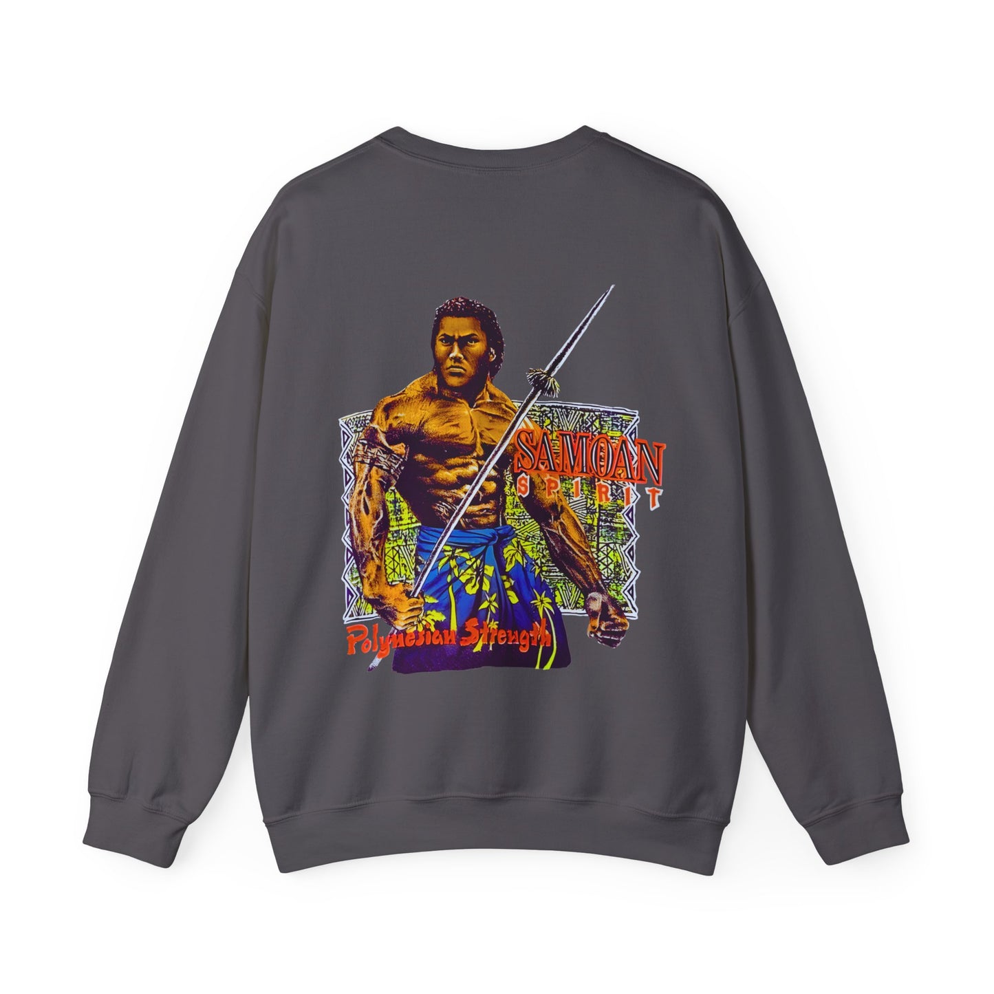 Samoan Strength Samoan Spirit Polynesian Strength Vintage Design 90s New Print Unisex Heavy Blend™ Crewneck Sweatshirt