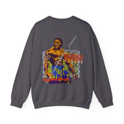 Samoan Strength Samoan Spirit Polynesian Strength Vintage Design 90s New Print Unisex Heavy Blend™ Crewneck Sweatshirt