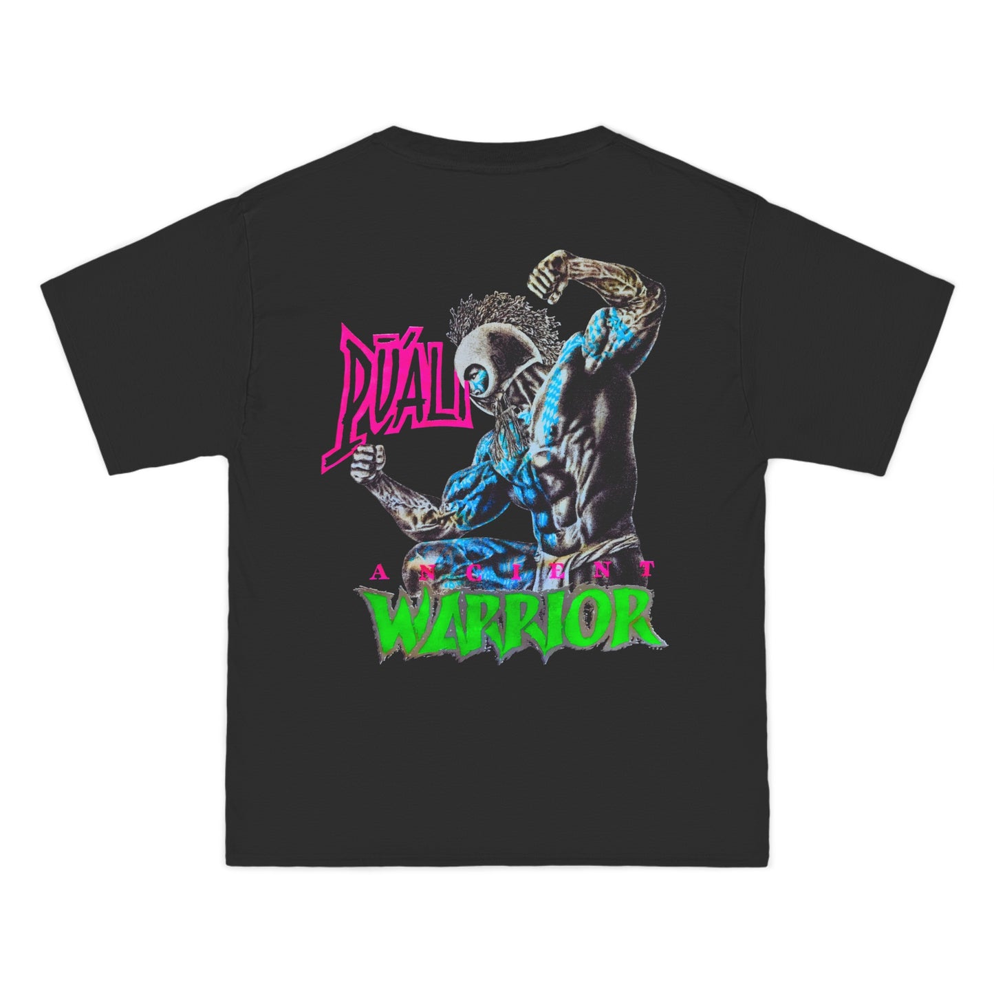 Hawaiian Strength Puali Ancient Warrior Vintage Design 90s New Print Beefy-T®  Short-Sleeve T-Shirt