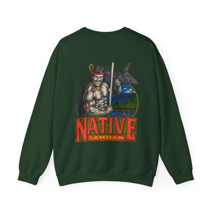 Samoan Strength Native Samoan Vintage 90s Design New Print Unisex Heavy Blend™ Crewneck Sweatshirt