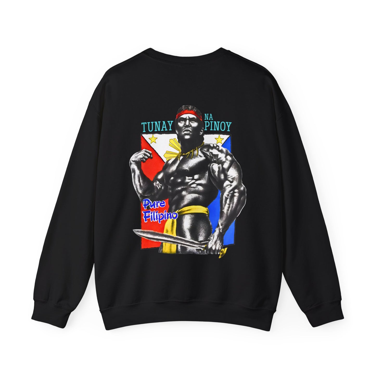 Filipino Strength Tunay na Pinoy Pure Filipino Vintage Design 90s New Print Unisex Heavy Blend™ Crewneck Sweatshirt