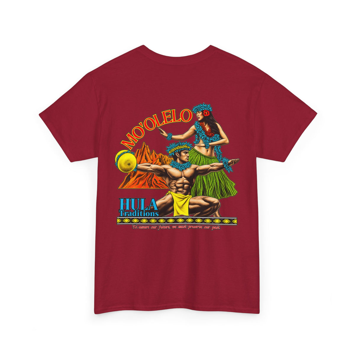Hawaiian Strength Mo'olelo Hula Traditions Unisex Heavy Cotton Tee