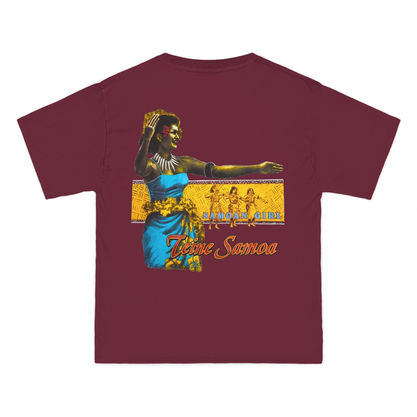 Samoan Strength Samoan Girl Teine Samoa Vintage Design 90s New Print Beefy-T®  Short-Sleeve T-Shirt