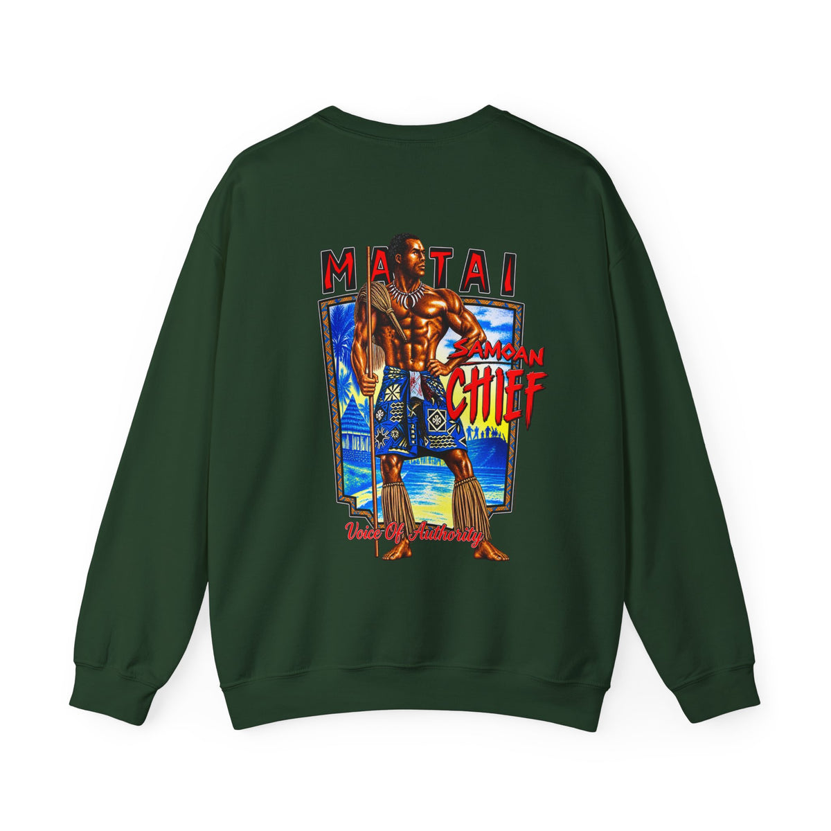 Samoan Strength Samoan Chief Matai Unisex Heavy Blend™ Crewneck Sweatshirt