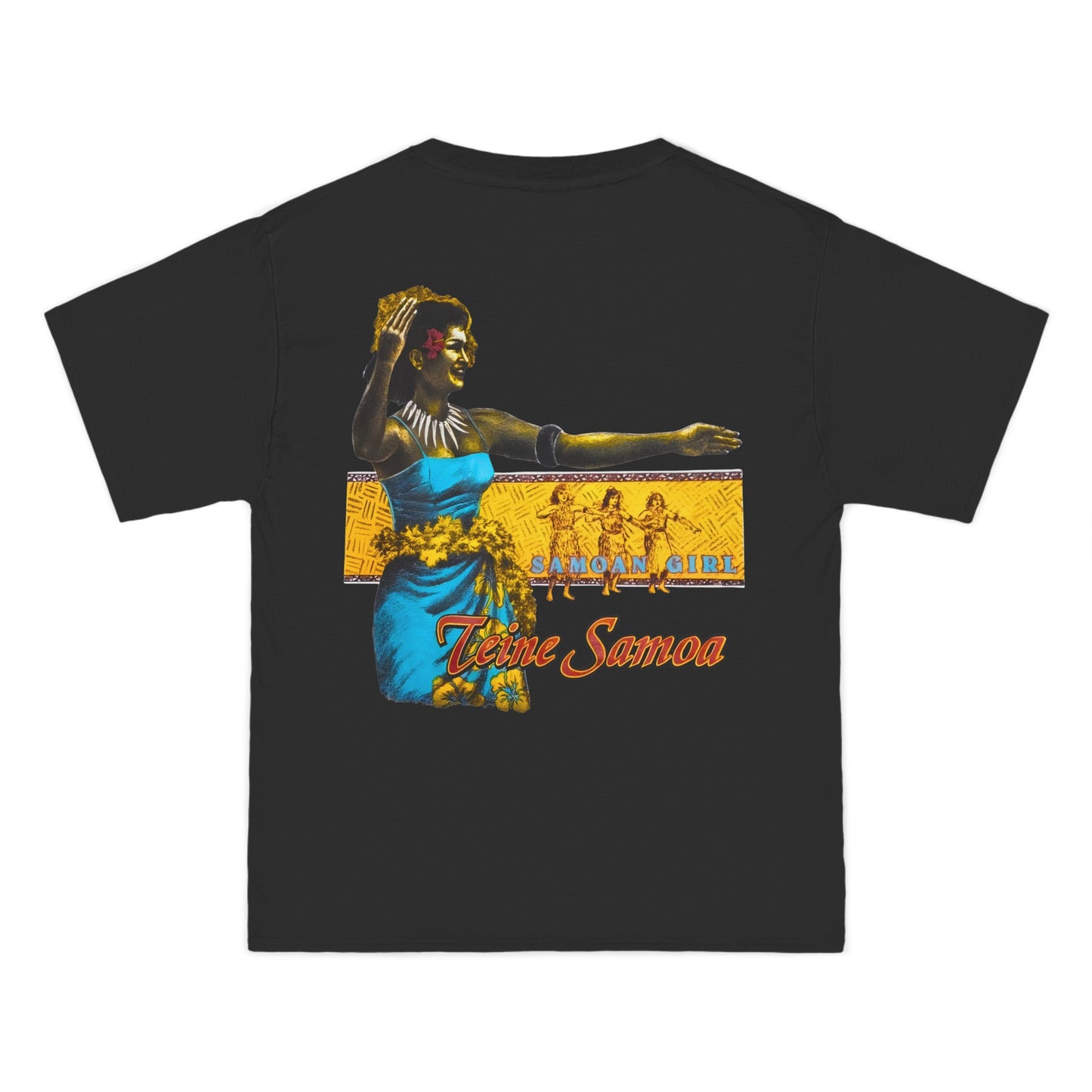 Samoan Strength Samoan Girl Teine Samoa Vintage Design 90s New Print Beefy-T®  Short-Sleeve T-Shirt