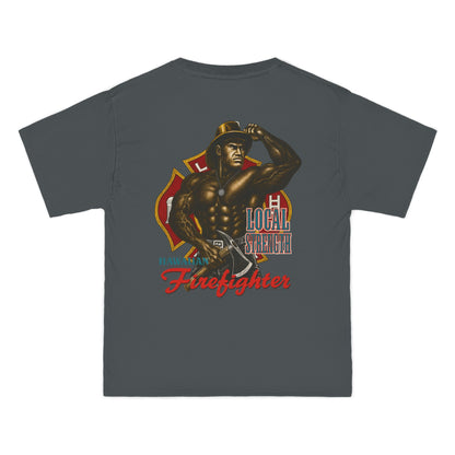 Hawaiian Strength Hawaiian Firefighter Local Strength Vintage 90s Design New Print Beefy-T®  Short-Sleeve T-Shirt